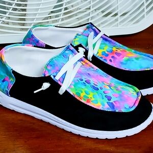 Colorful Tie-Dye Casual Shoes